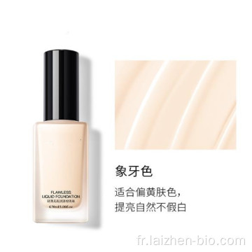 Fond de teint liquide longue tenue correcteur de maquillage de base naturelle